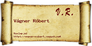 Vágner Róbert névjegykártya