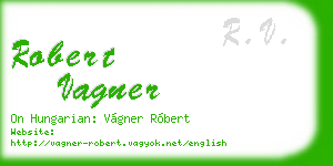 robert vagner business card